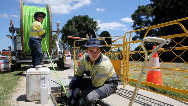 The NBN will be halfway complete by mid year, the company says. Picture: Chris Higgins