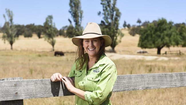 Bridget Doyle is a beef farmer at Benalla. Picture: Dannika Bonser