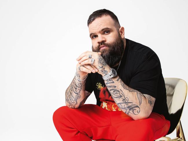 Indigenous rapper Adam Briggs.