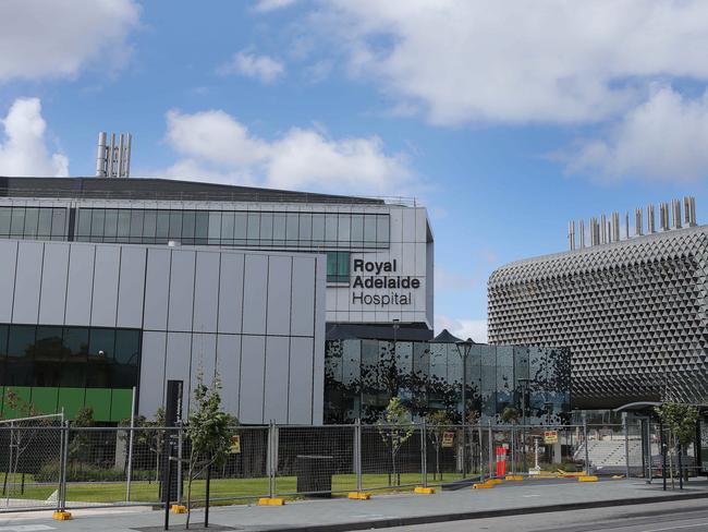 The new Royal Adelaide Hospital hospital on North Tce. Picture: Dylan Coker