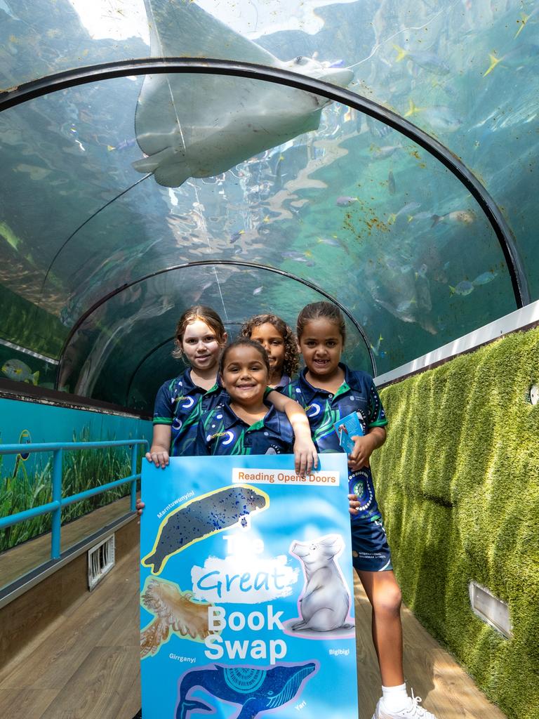 Indigenous Literacy Foundation launched Great Book Swap at the Sydney Aquarium. Picture: Joseph Mayers/ILF/supplied