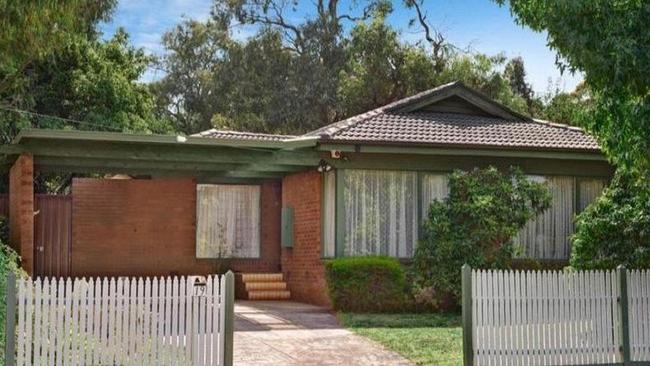 A humble 1960s home once occupied 19 Leeds Road, Mount Waverley.