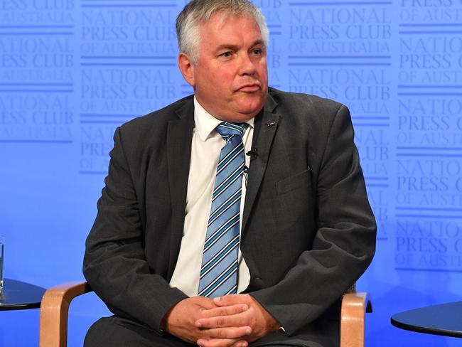 Centre Alliance Senator Rex Patrick at the National Press Club in Canberra, Wednesday, March 11, 2020. (AAP Image/Mick Tsikas) NO ARCHIVING