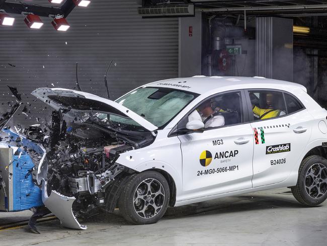 The MG3 hatchback received a three-star ANCAP safety rating. Picture: Supplied