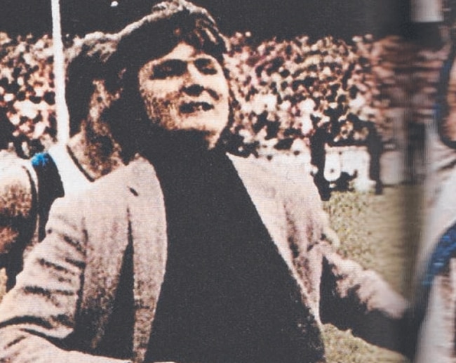 The ‘mystery man’ who was pictured in a Grand Final Record running the lap of honour with the 1975 North Melbourne premiership side