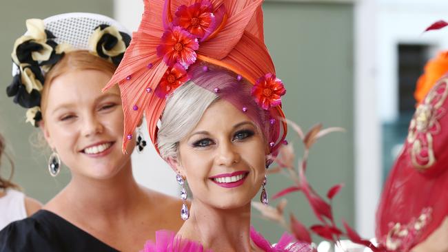 Fashions on the Field is a big feature of Cairns Amateurs Racing Carnival. Pictured is Red Beret Cairns Cup ambassador for 2022, Kymberlee Cockrem. Picture: Brendan Radke