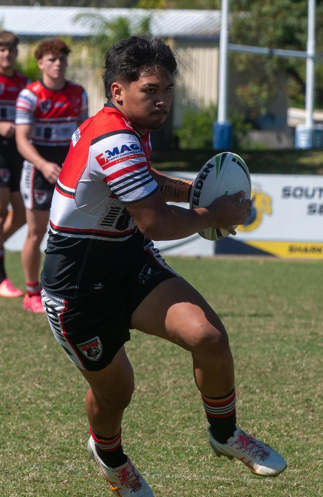 Taakoi Benioni Kirwan at St Patrick's College vs Kirwan State High School 2024 Aaron Payne cup. Northern Conference. Thursday 15 August 2024 Picture: Michaela Harlow