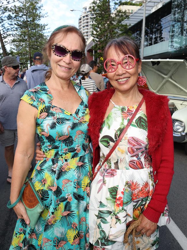Emma Rochford and Angel Qi at Cooly Rocks On festival. Picture: Annette Dew
