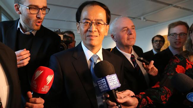 Chinese Ambassador to Australia Cheng Jingye. Picture: Kym Smith