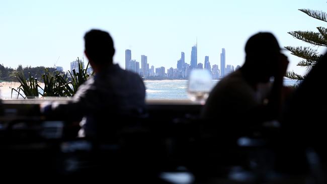 Views from the Fish House at Burleigh Heads.