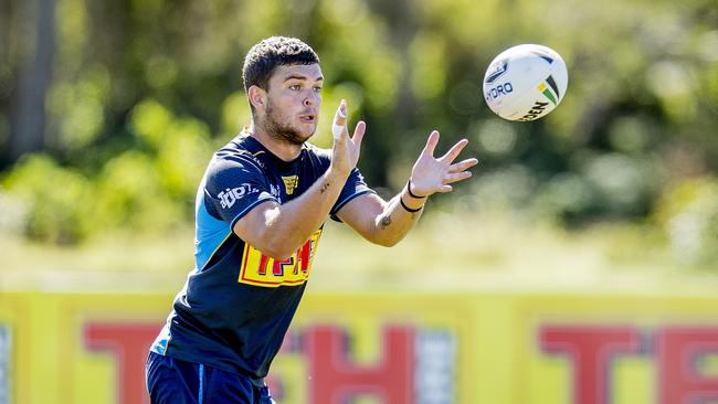 Ash Taylor at Titans training. Picture: Jerad Williams