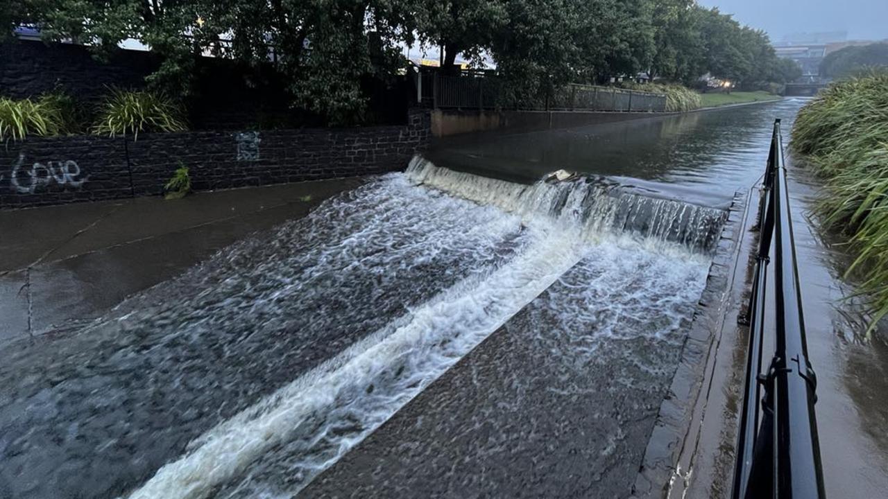 Toowoomba had been spared of big rainfall totals on Monday morning.