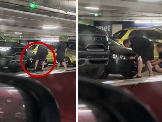 We don’t need vehicles this big! Woman rages at large American car after it crashes in carpark Picture: TikTok