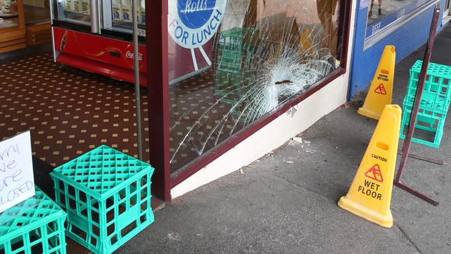 The store closed for the rest of the day. Picture: Mark Wilson