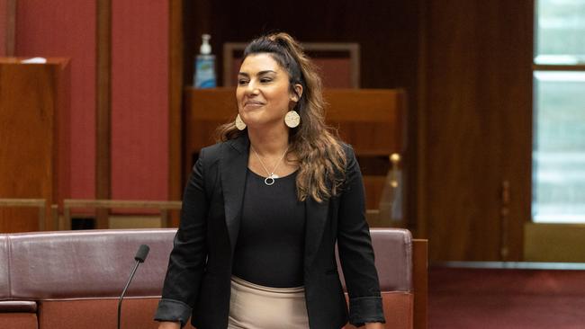 Newly Independent Senator Lidia Thorpe this week resigned from the Greens to sit as an Independent. Picture: Gary Ramage