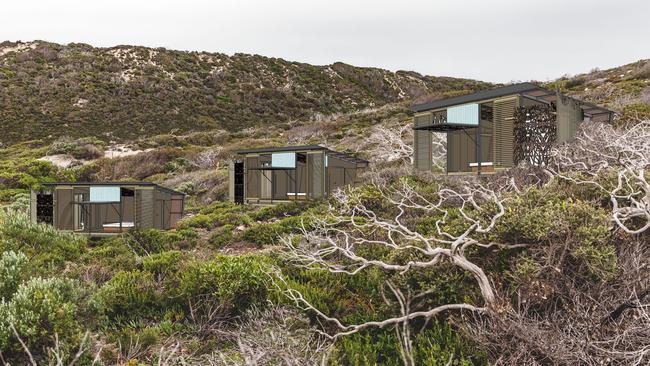 The Australian Walking Company wants to build sleeping pods to service high-end walking tours on the Kangaroo Island Wilderness Trail. Pictures: Australian Walking Company