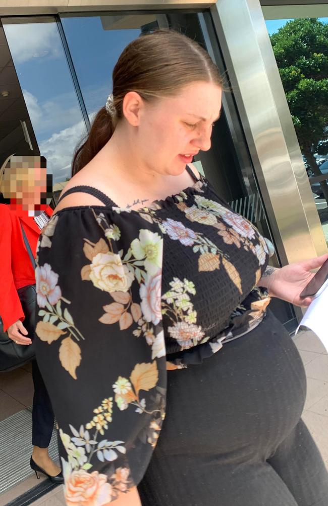 Alissa Ann Robinson leaving Maroochydore Magistrates Court.