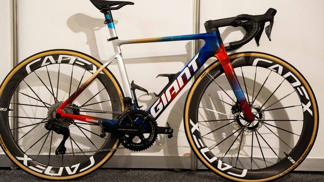 Team Jayco-AlUla’s Giant Propel Advanced SL. Picture: Morgan Sette