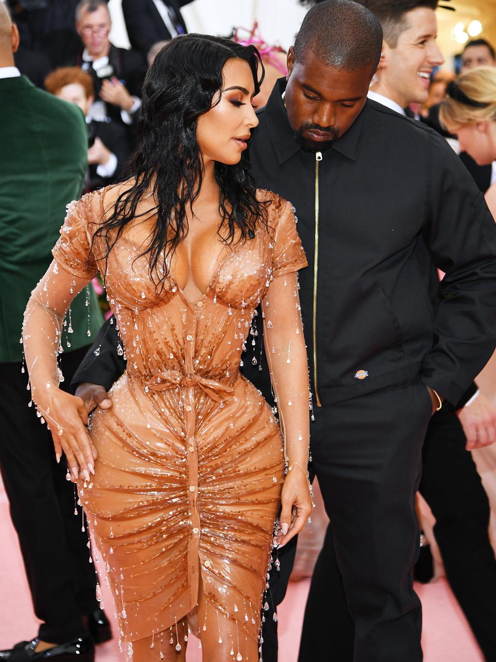 … is eerily similar to his outing with Kardashian at the Met Gala in 2019. Picture: Dimitrios Kambouris/Getty Images