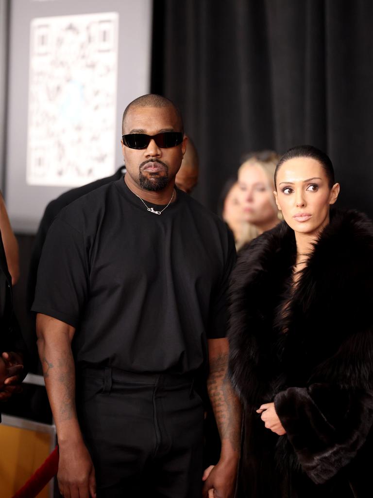 Kanye West and Bianca Censori ahead of the stunt. Picture: Getty Images