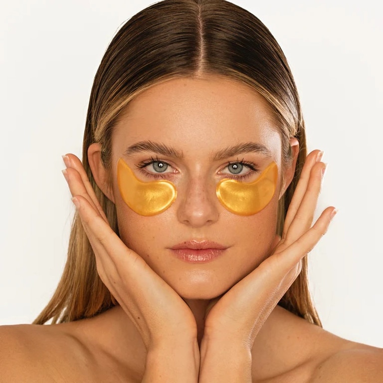 24K Gold & Collagen Crystal Eye Mask. Picture: James Cosmetics.