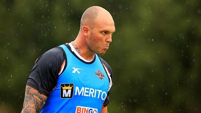 Cory Paterson, during wests Tigers pre season training at St Luke's Park, Concord. pic mark evans