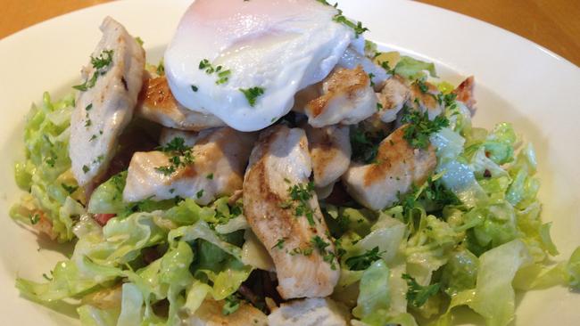 Chicken Caesar salad.