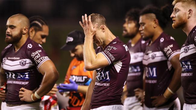 Manly have had a horror start to the season. Picture: Mark Kolbe/Getty Images