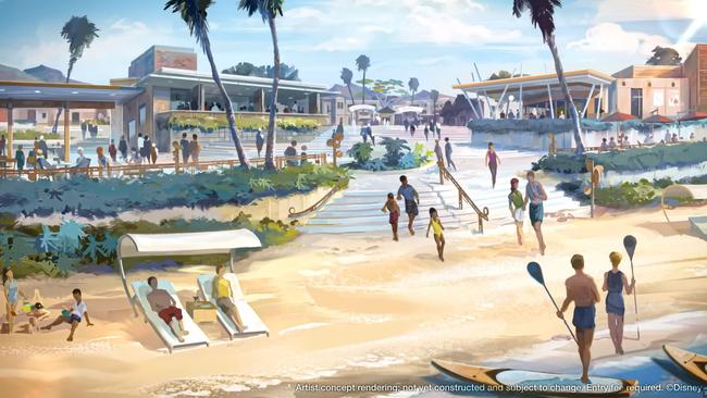 Disney’s theme parks division is developing a series of master-planned communities for residential living. Picture: Disney