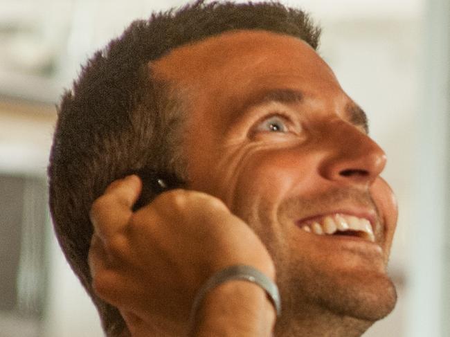 This photo provided by Sony Pictures Entertainment shows, Bradley Cooper, in a scene from Columbia Pictures' "Aloha." The movie releases in U.S. theaters on May 29, 2015. (Neal Preston/Sony Pictures Entertainment via AP)