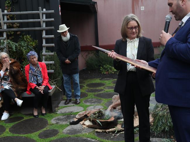 Jacinta Allan has refused to say whether the government has created a fund that Indigenous Victorians could one day access to buy land as part of Treaty settlements. Picture: David Crosling