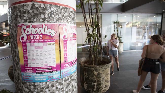 Shock has gripped those on the Gold Coast for the Schoolies celebrations. Picture: Nigel Hallett