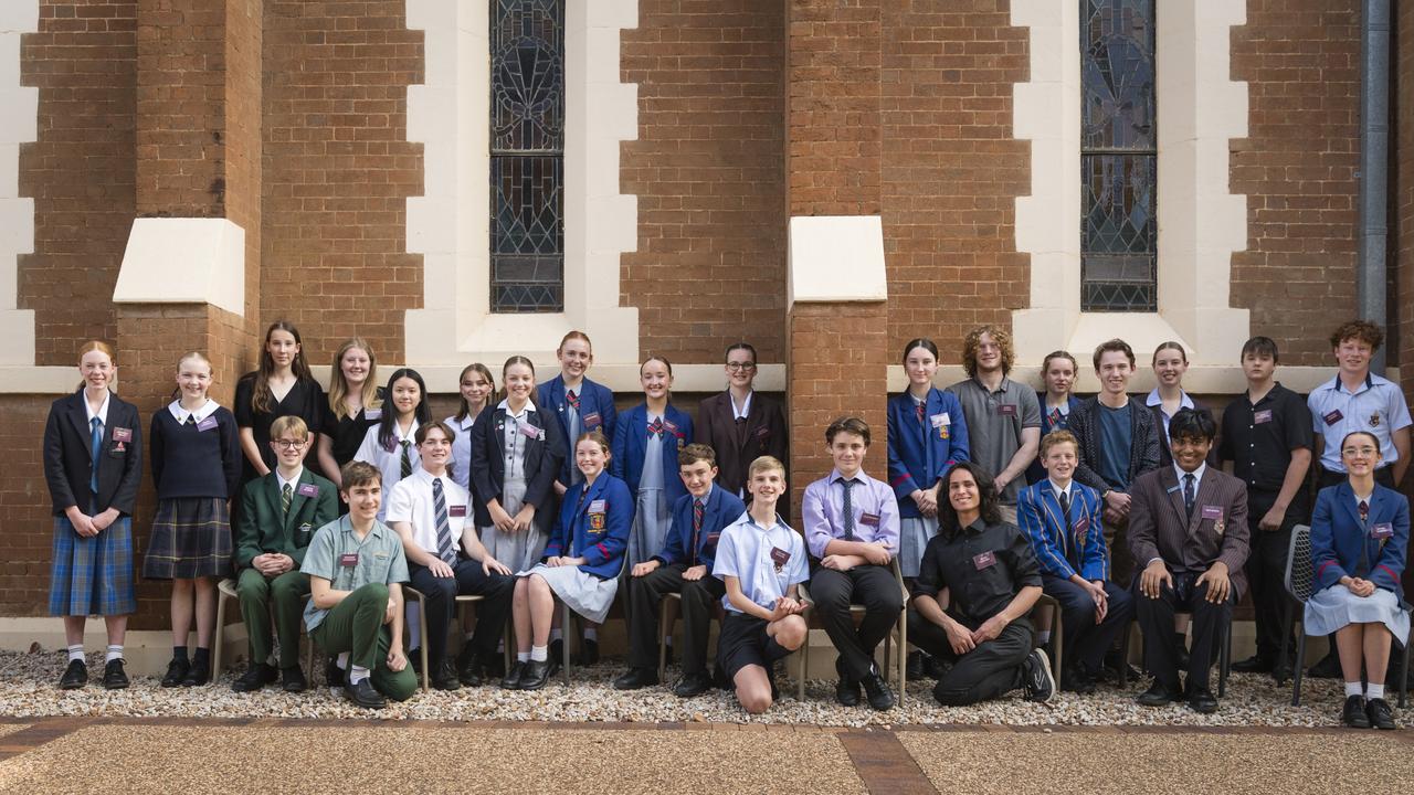 2023 Empire Theatres Youth Bursary recipients (from left) Annabelle Millett, Grace Carrigan, Adeline Hamilton, Oliver Murphy, Briella Craig, Theodore Yevdokimov, Isabelle Tay, Noah Hockey, Lexie Campbell, Grace Gleeson, Ruby Pascoe, Mackenzie McCauley, Madeleine Tooley, Caleb Nolan, Allyssa Foenander, Edward Pocknee, Clay Hughes, Claudia Russell, Ricky Stritzel, Darcy Neville, Jack Elmes, Gemma Gallagher, Elijah Munt, Lily Maughan, Ojas Jindal, Bryce Turner- Weise, William Cameron and Bridie Norton. Picture: Kevin Farmer