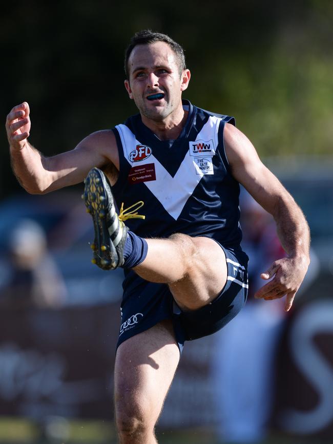Avondale Heights skipper Matthew Cravino is still sidelined by a knee injury. Picture: Chris Eastman