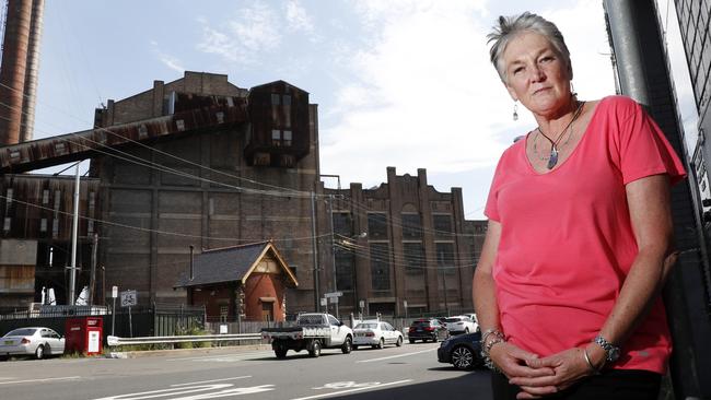 Jan Sargent has lived in Rozelle since 1974 and would like to see the White Bay Power Station stay. Picture: Jonathan Ng