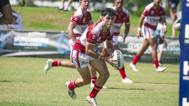 Braelen Marsh earlier in the season - he was at his running best behind a dominating forward pack. Picture: Glenn Campbell