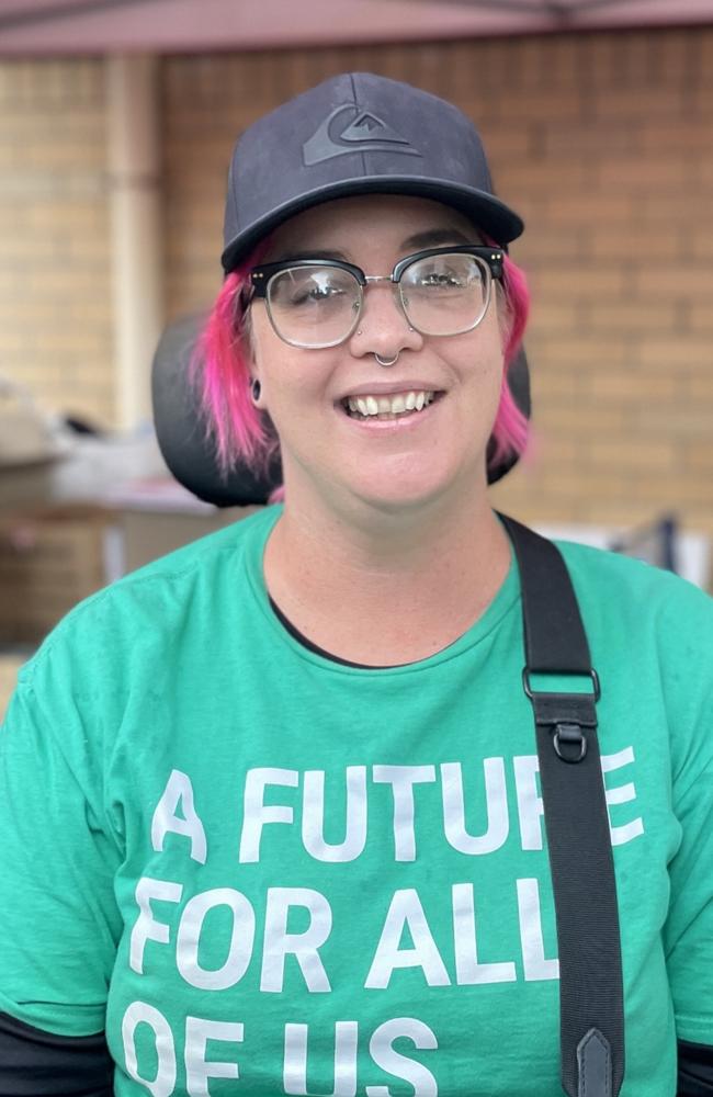 Wide Bay Greens candidate Emma Buhse at Gympie.