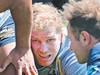 David Pocock trains with the Brumbies in Canberra today. Picture: Ray Strange.