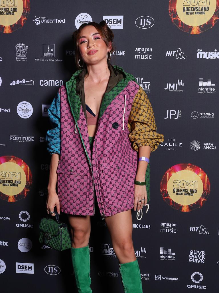 Jaguar Jonze (Deena Lynch), 2021 Queensland Music Awards, Fortitude Valley, Brisbane. Photographer: Liam Kidston.