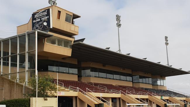 The grandstand at Globe Derby Park. Picture: Colin James