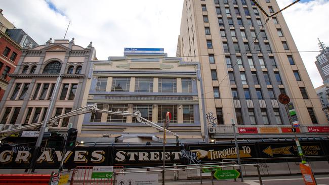 The former Yooralla building on Flinders Street is the proposed site of the new safe injecting facility. Picture: Mark Stewart