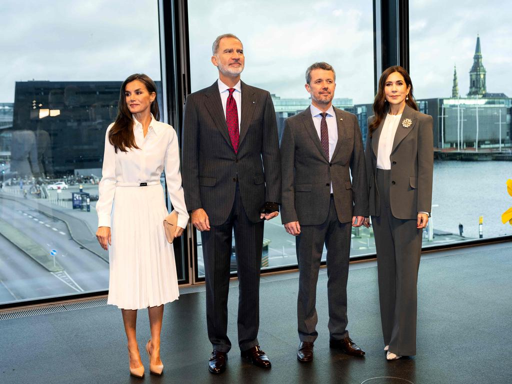 Mary and Frederik (right) hosted the Spanish King and Queen during a high-profile state visit this week. Picture: Ida Marie Odgaard / Ritzau Scanpix / AFP