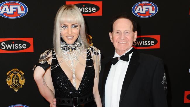 Grecko and Edelsten at the Brownlow Medal in 2014.