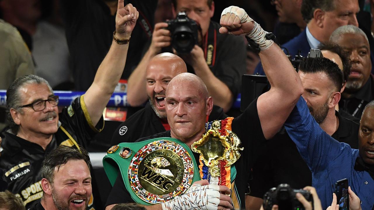 Bob Arum says Tyson Fury would be a serious threat to Muhammad Ali. (Photo by Mark RALSTON / AFP)