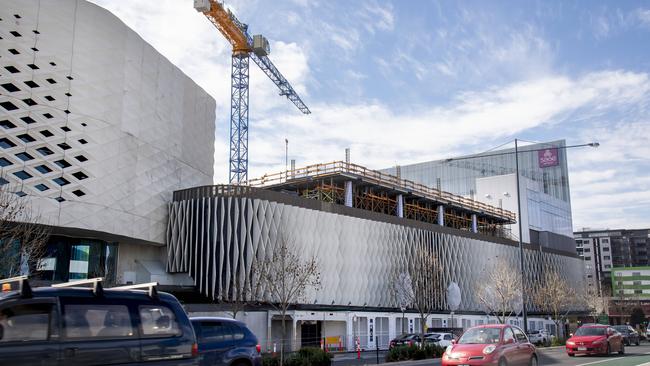 Construction is ramping up on Maroondah Council’s $25 million new offices. Picture: Andy Brownbill