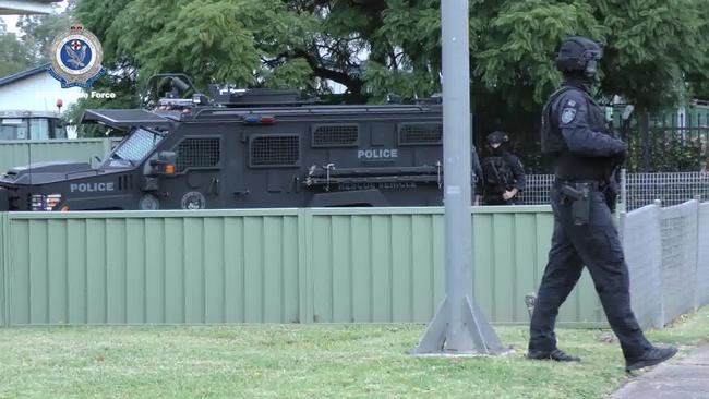 Detectives executed search warrants at the property and another home in Canley Vale.