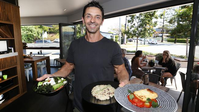 New cafe the Leanchef Kitchn at Chevron Island, owned by personal trainer and chef Enzo Loterzo. Picture Glenn Hampson