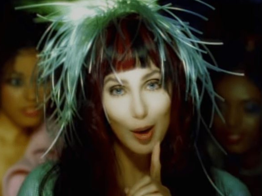 Cher stars in her Believe music video in 1998.