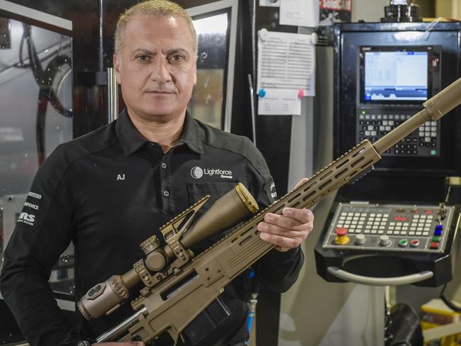 Force Ordnance.CEO Al Jawhari with a sniper rifle and scopeThursday 17 June 2021 Pic Roy VanDerVegt