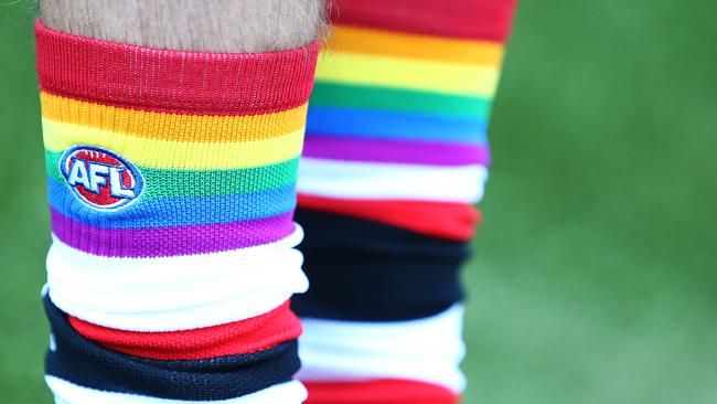 Etihad Stadium has opened all-gender toilets for footy fans at tonight’s pride game between the Saints and the Swans. Picture: Getty